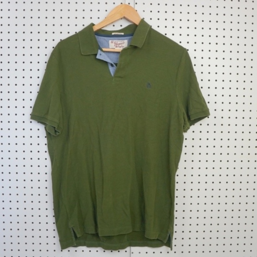 Mens original Penguin Green Polo Tee